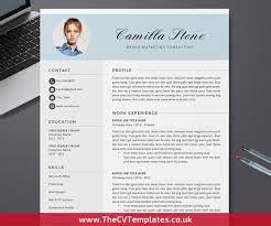 This resume would be ideal for you if you have to detail about your lengthy professional experience. Modern Cv Template For Ms Word Curriculum Vitae Professional Resume Template Clean Resume Design Creative Resume 1 Page 2 Page 3 Page Resume For Job Application Instant Download Thecvtemplates Co Uk