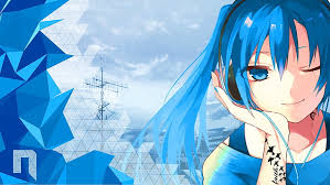 Are people just naturally drawn to the color blue? Hd Wallpaper Anime Anime Girls Blue Hair Blue Eyes Headphones Real People Wallpaper Flare