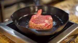 Remove the steak from the fridge at least half an hour before cooking to allow it to come to room temperature. Ribeye Steak Recipe Cast Iron Bone In Ribeye Steak Cowboy Steak Youtube