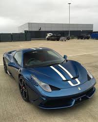 Join the 458 italia/488/f8 discussion to chat with more than 175,000 ferrari owners and enthusiasts around the globe. Ferrari 458 Speciale Aperta Painted In Tour De France Blue W Blue And White Racing Stripes Photo Taken By Ferrari 458 Speciale Ferrari 458 Sports Cars Luxury