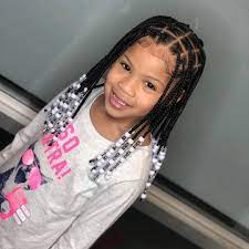 Braided hairstyles knotless braids for kids. Nette On Instagram Swipe Knotless For Kids Kidsbraidstyles Kidsbraids Braidstyles Kids Hairstyles Girls Little Girl Braid Styles Black Kids Hairstyles