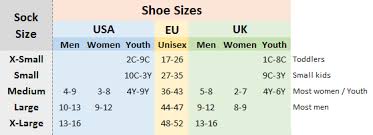 Sock Size Chart Uk Image Sock And Collections
