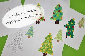 Stylizowane choinki na tle kwiatowy ozdobny. Choinki Do Wyklejania I Malowania Kreatywnie W Domu Christmas Crafts Crafts Home Decor Decals