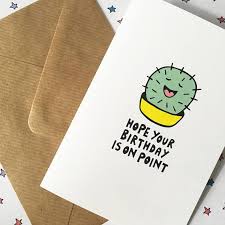 Birthday cupcakes are always an adorable look but nothing makes a cuter cupcake wrapper than an actual cupcake wrapped. Cactus Birthday Card Funny Birthday Card Pun Birthday Card Etsy Birthday Card Drawing Funny Birthday Cards Cool Birthday Cards
