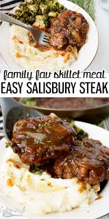 Easy Salisbury Steak Round Steak Recipes Ground Beef Recipes Easy Beef Recipes Easy