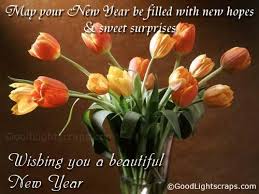 May Your New Year Be Filled With New Hopes Flowers Tulips Flowers Tulips