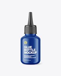 Glossy Glue Bottle Mockup In Bottle Mockups On Yellow Images Object Mockups