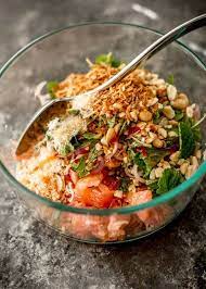 Thai Pomelo Salad Yam Som O Recipe Pomelo Salad Pomelo Recipe Chicken Salad Recipes