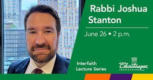 🚨#CHQ2025 ANNOUNCEMENT🚨 Rabbi Joshua Stanton will join us for Week One of  our Interfaith Lecture Series