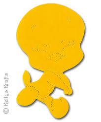 birdie tweety pie die cut shapes yellow pack of 5 0 34