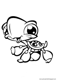 Now they can color their favorites. Quirky Artist Loft Littlest Pet Shop Free Printable Coloring Book Cartoon Schildpad Schildpad Tekening Kleurplaten