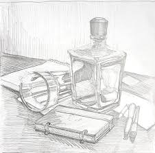 Illusions Of Mastery Bottle Drawing Pencil Drawings Pencil Drawings Easy