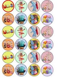 24 X 4cm In The Night Garden Edible Icing Cupcake Toppers Night Garden Garden Party Birthday Cupcake Icing