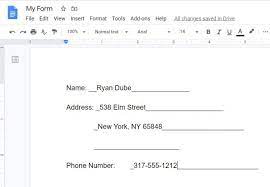 Google docs is a great alternative to microsoft word, but it doesn't work exactly the same. How To Make A Fillable Google Docs Form With Tables