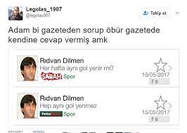 Profesör doktor nesil keleş sayın rıdvan dilmen'in sağ bademcikte hücresel dönüşüm kuşkusu sebebiyle bademciği çıkartıldı ve. Ridavan Bi Gazeteden Sorup Obur Gazetede Kendine Cevap Vermis Amk Ridvan Dilmen Her Hafta Ayni Gol Yenir Mi Ridvan Guldum Net Caps Arama Motoru