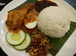 Ayam sambal oelek 2 cloves. Nasi Lemak Rendang Ayam Jomrasa