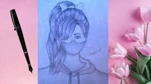 Doms ( zoom ultimate dark ) pencil visit to. 40 Mukta Easy Drawing Pencil Sketch Girl