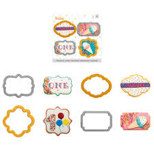 Decorados con diseño excelente, ¿verdad? Pack De 4 Cortantes Marcos Mini Con Bordes Decorados Decora Italia