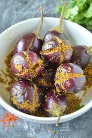 How To Make Bharwan Baingan Recipe Step By Step Bharwan Baingan Stuffed Brinjal Recipe Bharwa Baingan Stuffed Eggplant Recipe No Onion No Recipes