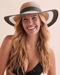 SARAJANE Three Tones Wide Brim Hat