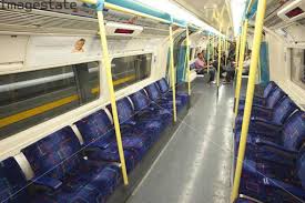 England London Underground Subway Train Carriage Interior Interior Underground London