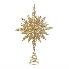 Glitter Angle Star Tree Topper Christmas Tree Star Topper Star Tree Topper Gold Christmas Tree Topper