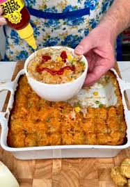 Delicious Chicken Pot Pie Tater Tot Casserole Recipe