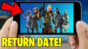 After apple removing fortnite from the app store then battle starting between apple and epic game. Fortnite Mobile Coming Back Appstore Return Release Date Fortnite Mobile Returning Youtube