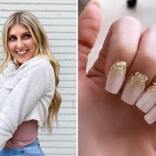 How to fill in acrylic nails without acrylic. Influencer Used Glitter To Hide Overgrown Gel Manicure See Video Allure