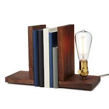 Walnut Bookend Lamp Bookends Shabby Chic Lamps Decor