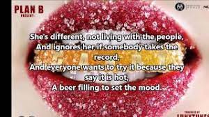 Plan B Candy English Lyrics Youtube