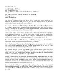 Find out all about charge d'affaires ad interim : Open Letter To Charge D Affaires U S Embassy Tirana Albania By Bianca Gjomarkaj Issuu