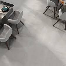 Concrete effect floor tiles mimic the look of a concrete floor very well, but they are typically made from porcelain or ceramic. Concrete Pearl 60x60cm Concrete Effect Porcelain Tile Tbk Tiles