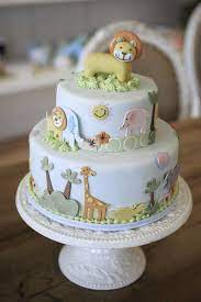 10 Adorable Animal Cakes Tinyme Blog Baby Shower Cakes Shower Cakes Safari Cakes