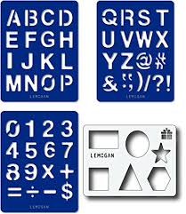 Get the best deals on unbranded alphabet, numbers scrapbooking templates & stencils and find. Large Alphabet Stencils For Kids 26 Letters A Z And 10 Numbers Creative Stencil And Safe For Children Early Education Tool Buy Online In Guernsey At Desertcart