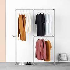 Uline stocks a wide selection of clothes racks and heavy duty garment racks. Rackbuddy Clothes Racks Modern Industrial Clothing Racks Rackbuddy Com
