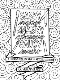 Be f*cking awesome and color: Sassy Sayings Printable Coloring Book For Adults Curse Word Etsy