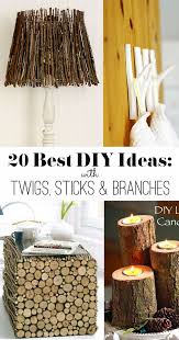 They are an awesome crafting material that can be used for. 20 Ideas To Make With Twigs Sticks And Branches Branches Diy Twig Crafts Wood Diy
