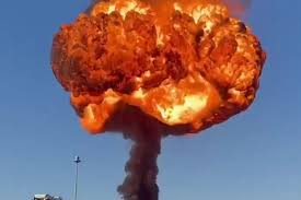 Massive fireball explosion tears through train after derailment | Dublin  Live