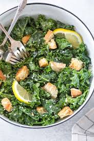 This is the kind of healthy eating we can get down. Kale Caesar Salad Recipe With Chicken Dairy Free Simply Whisked