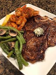Air fried shrimp takes just fifteen minutes. T Bone In Air Fryer Steak Was Cooked On A Preset Time And Temp 6 Minutes Per Side Steak Sides Air Fryer Recipes Recipes