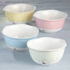 Lenox butterfly meadow dinnerware dessert fruit dish set of four. Butterfly Meadow 4 Piece Dessert Bowl Set Lenox Corporation