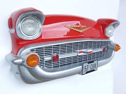 Front Chevrolet Chevy Car Wall Decor Red Car Room Decor Cars Bedroom Decor Cars Room
