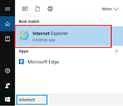 To open internet explorer 11 in windows 10, in the search box on the taskbar, type internet explorer, and then select internet explorer in the list of results. How To Open Internet Explorer In Windows 10