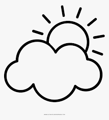 Latest coloring page submitted by users. Partly Cloudy Coloring Page Partly Cloudy Clipart Black And White Hd Png Download Kindpng
