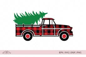 Free svg designs | download free svg files for your own. Plaid Christmas Vintage Truck Svg Files 758559 Cut Files Design Bundles