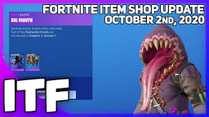 Fortnite v10.20.2 patch notes update. Fortnite Item Shop More Halloween Skins Return October 2nd 2020 Fortnite Battle Royale Youtube