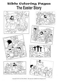 Easter Story Coloring Pages Printables Christelijke Knutsels Knutselen Pasen Bijbel Kleurplaten