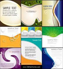 Abstract Background Template Vector Pack Free Brochure Template Brochure Design Template Brochure Templates Free Download