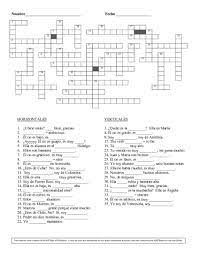 This crossword spanish is free and daily updated.what does this crossword you can play my free puzzles online as well as offline • 2 play modes: Basic Spanish Crossword Puzzle Worksheet For 6th 8th Grade Lesson Planet